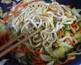 即席10分！麺つゆで簡単✿焼きうどん✿作り方9写真