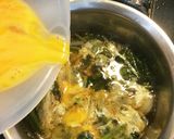 麺つゆで簡単！かき菜のお汁卵とじ作り方4写真