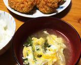 麺つゆで簡単！かき菜のお汁卵とじ作り方5写真