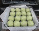 ✿よもぎのちぎりパン✿餡入り作り方7写真