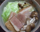 春キャベツの厚切りベーコンスープ作り方2写真