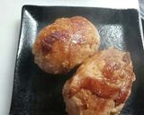 簡単ガッツリ！肉巻きお握り。作り方3写真