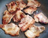 カリカリ！シャキシャキ！豚うどん作り方1写真