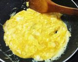 スピードおかず☆卵とレタスの挽肉あんかけ作り方2写真