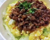 スピードおかず☆卵とレタスの挽肉あんかけ作り方6写真