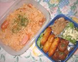 炊飯器で＾＾ウインナ―のケチャップピラフ作り方3写真
