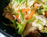 バター醤油焼きうどん作り方9写真