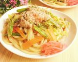 バター醤油焼きうどん作り方10写真