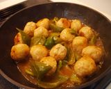 エノキ団子とピーマンの甘酢あん作り方6写真