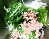 水菜たっぷり簡単サラダ作り方4写真