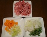 お野菜いっぱい具沢山の 肉つけうどん作り方1写真