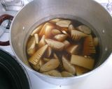 簡単！　筍と　ごぼう　豚ひき肉の　煮物♪作り方3写真