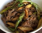 焼肉タレで☆アスパラと牛肉のタレマヨ炒め作り方7写真