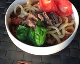 イタリア～ン☆トマすきうどん Part2作り方9写真
