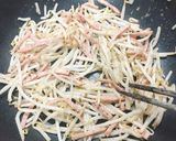 もやしとベーコンのバター炒め作り方3写真