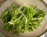 簡単★サーモンと水菜の和風サラダ作り方1写真