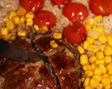 簡単!ハンバーグごろごろピラフ☆彡作り方4写真
