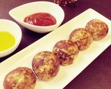 洋風たこ焼き ベルキューブとウインナー作り方4写真