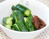 蒸し鶏ときゅうりと秋田味噌作り方4写真