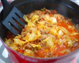 煮込み10分♪牛肉とキャベツのトマト煮作り方6写真