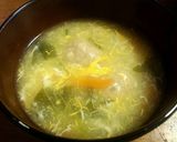 鶏手羽元のゆで汁で、絶品玉子スープ作り方6写真