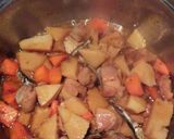 たけのこと鶏もも肉煮物作り方6写真