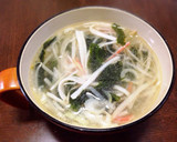 簡単 もやしとワカメのスープ作り方4写真