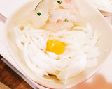 簡単！新玉ねぎとタイの刺身を卵の黄身和え作り方4写真