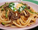 これぞイケメン　温玉のっけプルコギうどん作り方8写真