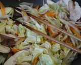 ねぎと竹輪で！うちの焼きそば！作り方5写真