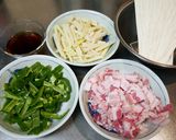 筍とピーマンと豚肉☆そうめんチャンプルー作り方1写真