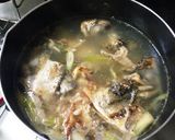 鯵の骨スープ作り方1写真
