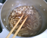 簡単♪　ごぼう　蓮根　鶏ひき肉の煮物！！作り方6写真