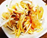 簡単！新玉ねぎとタイの刺身を卵の黄身和え作り方6写真
