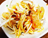 簡単！新玉ねぎとタイの刺身を卵の黄身和え作り方6写真