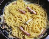 クリームソースがおいしい♡カルボナーラ作り方4写真