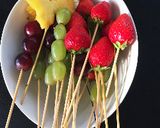 誕生日やパーティー!お花のフルーツブーケ作り方1写真