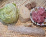 筍とひき肉の中華風炒め煮のレタス巻き作り方1写真
