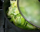 肉団子と新キャベツの甘辛煮作り方5写真