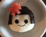 お花のぱっつん女の子＊大根おろしアート作り方4写真
