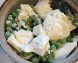 簡単朝ごはん♪お豆入り湯豆腐風作り方2写真