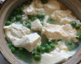 簡単朝ごはん♪お豆入り湯豆腐風作り方3写真