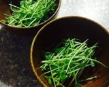 豆苗だけで♪シャキッとお味噌汁作り方6写真