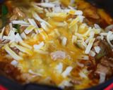 フライパンでチキントマト玉子チーズとじ♪作り方8写真
