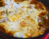 フライパンでチキントマト玉子チーズとじ♪作り方10写真
