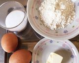 簡単！基本のスポンジでカスタードケーキ作り方1写真