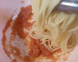 ♪半生がおいしい♡明太子パスタ♪作り方4写真