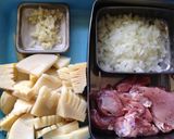 たけのことチキンの赤ワインソース煮♪作り方1写真
