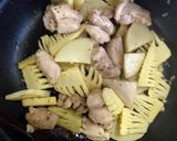 たけのことチキンの赤ワインソース煮♪作り方3写真