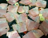 タケノコ、ベーコン舞茸の和風ペペロン炒め作り方3写真